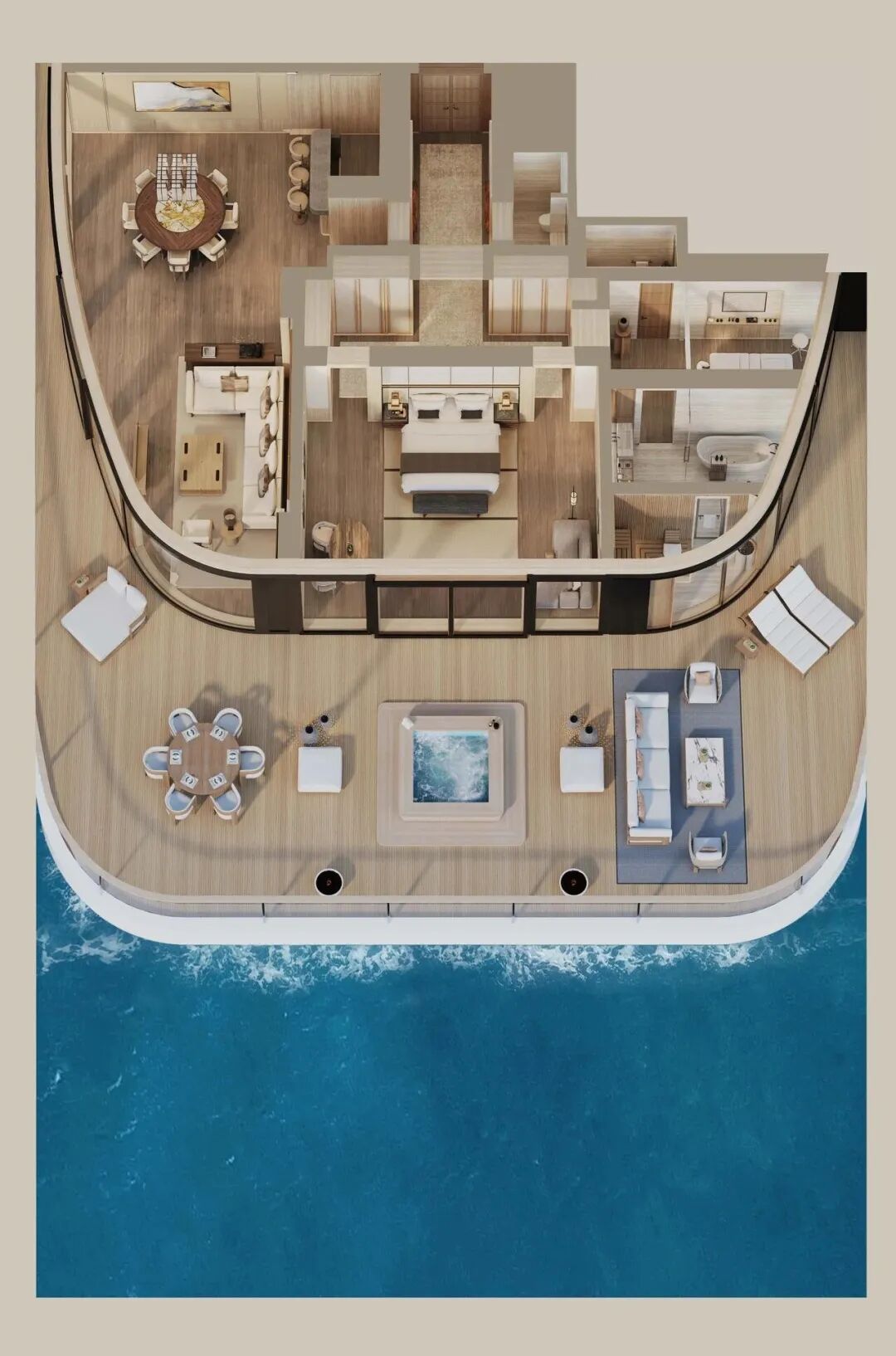 安缦·Amangati海上游艇度假酒店丨荷兰Sinot Yacht Architecture&Design-62