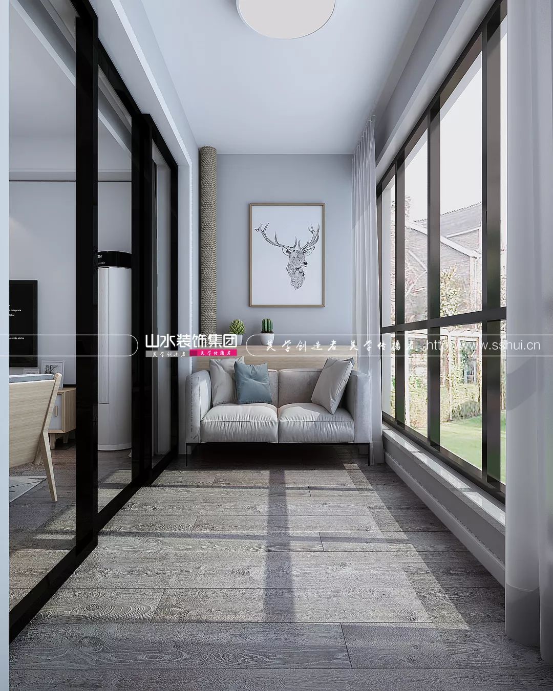 北欧风木质家居,合肥山水家居情景馆-21