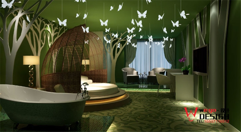 创意主题酒店设计 · 郑州山楂树情侣主题酒店装修设计-2