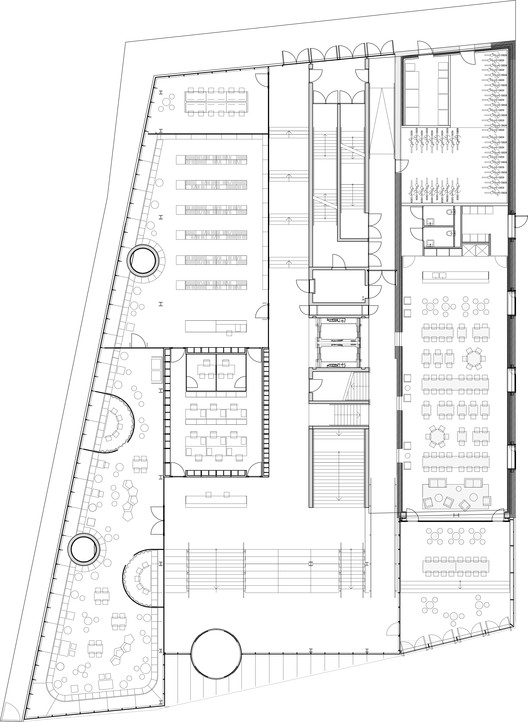 比利时安德烈莱特 Erasmus 大学学院现代教育建筑设计丨Barchitecten-16