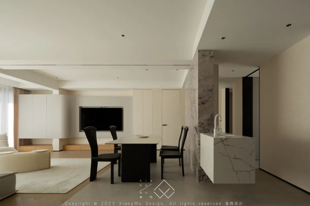 奶油色调的简约诗意空间丨中国常州丨象物设计-44