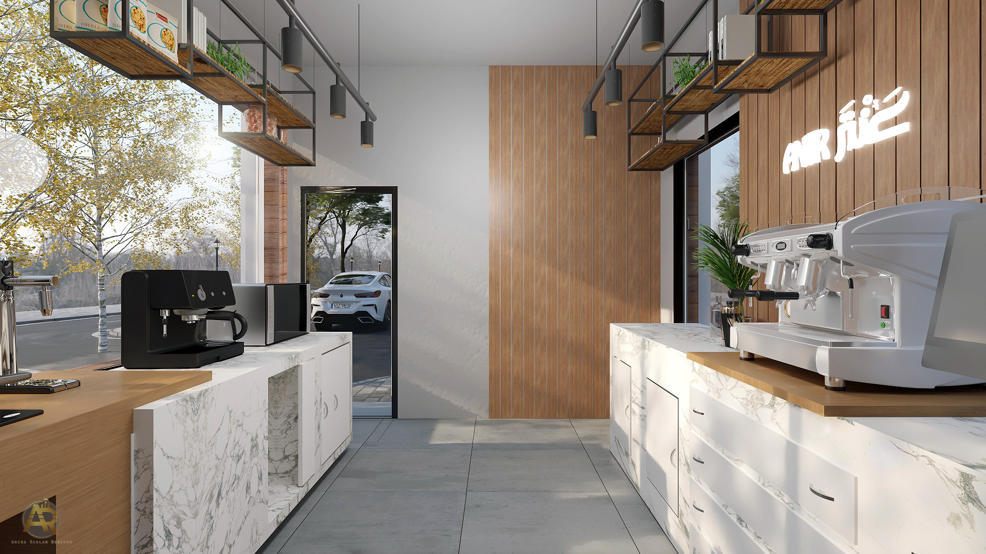 Antr Drive Thru 咖啡店丨沙特阿拉伯丨Amira Raslan-13