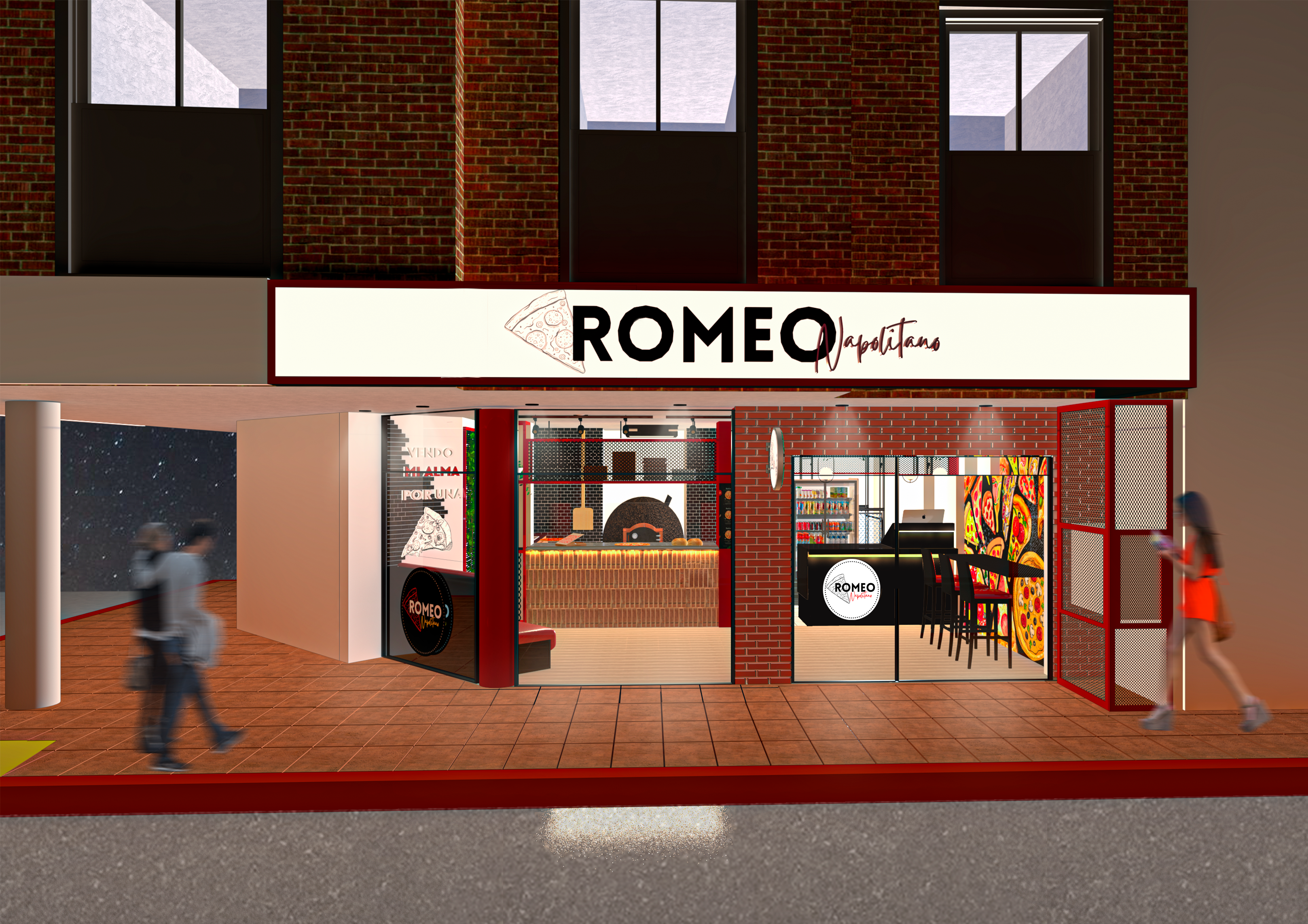 Arquitectura comercial: PIZZERÍA ROMEO NAPOLITANO-0