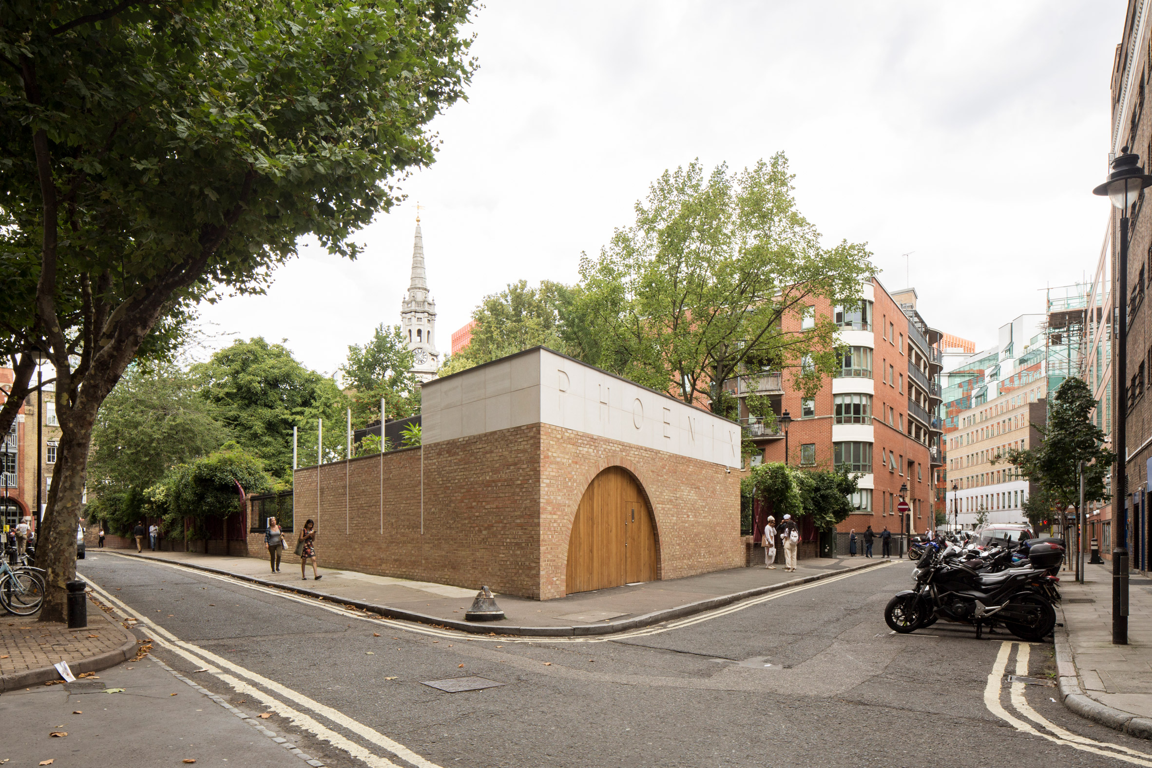 Office Sian adds brick and limestone building to London community garden-2