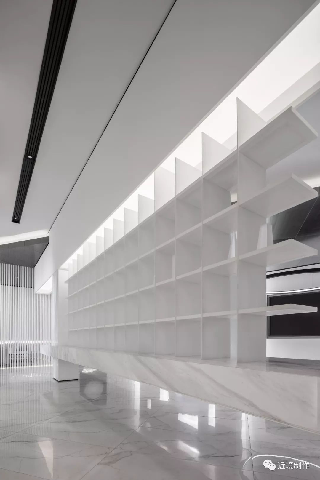 绿城凤起玉鸣城市展厅——白色丛林中的光影艺术-12