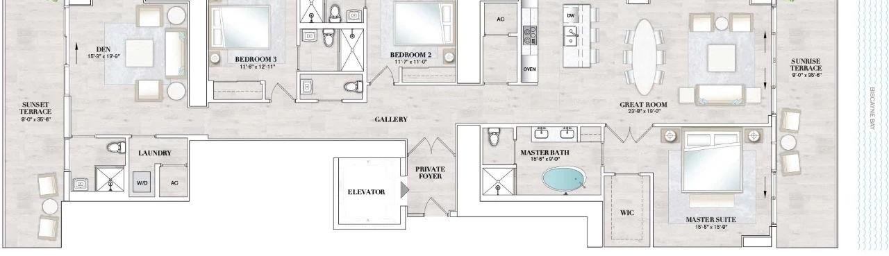 迈阿密超豪华海滨住宅 Elysee Miami丨JeanLouis Deniot,Arquitectonica-117