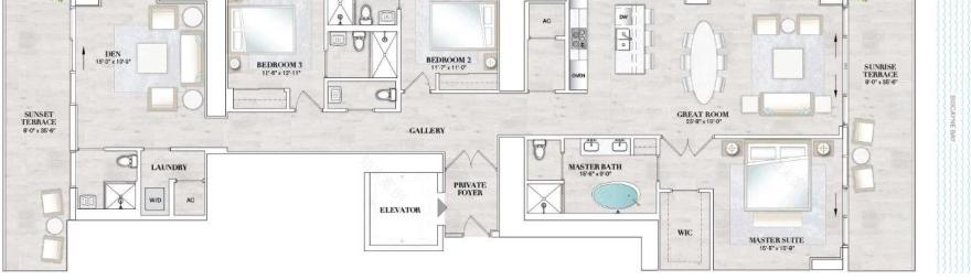 迈阿密超豪华海滨住宅 Elysee Miami丨JeanLouis Deniot,Arquitectonica-117