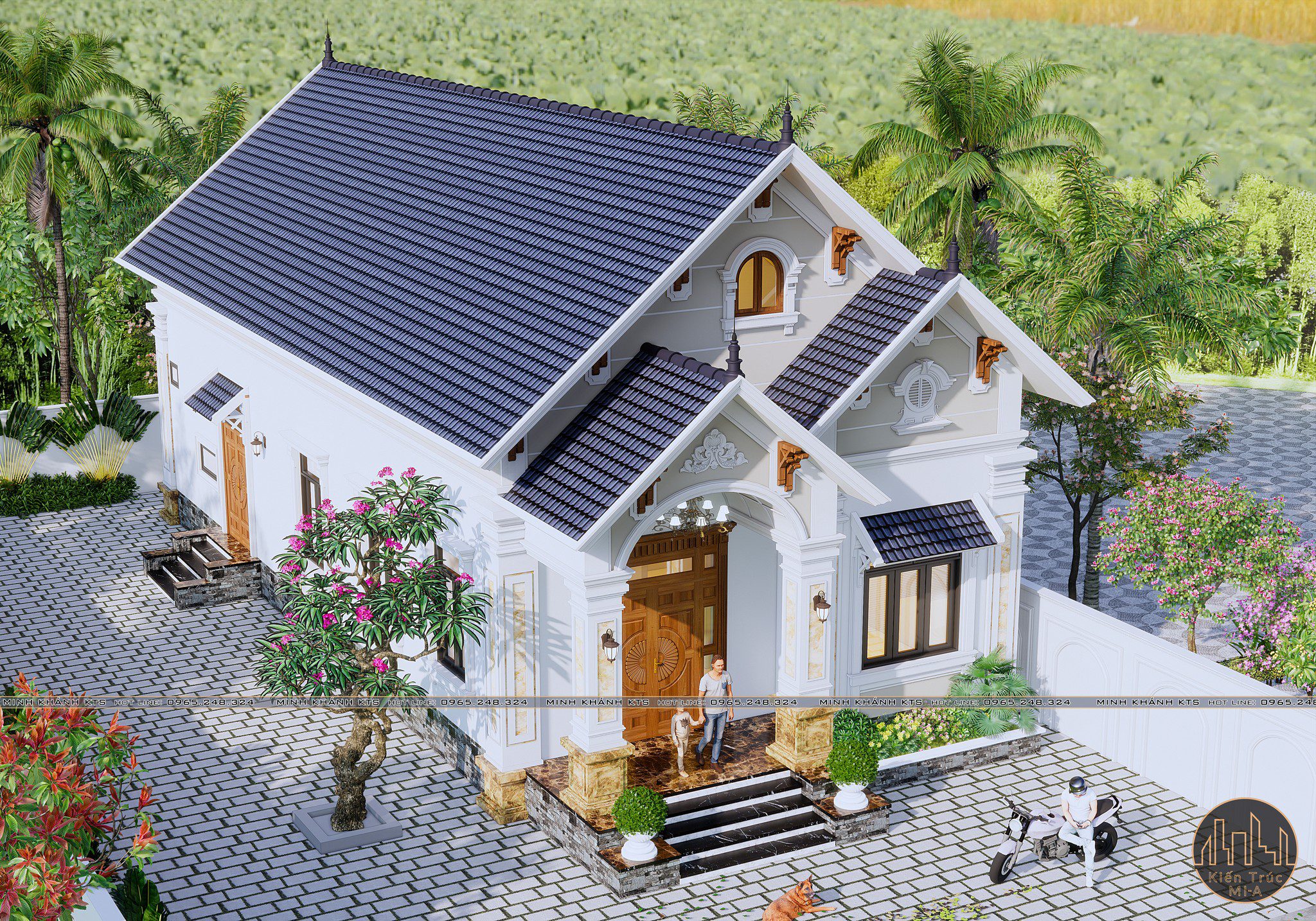 免费的SketchUp房屋外部模型丨Le Minh Khanh-2