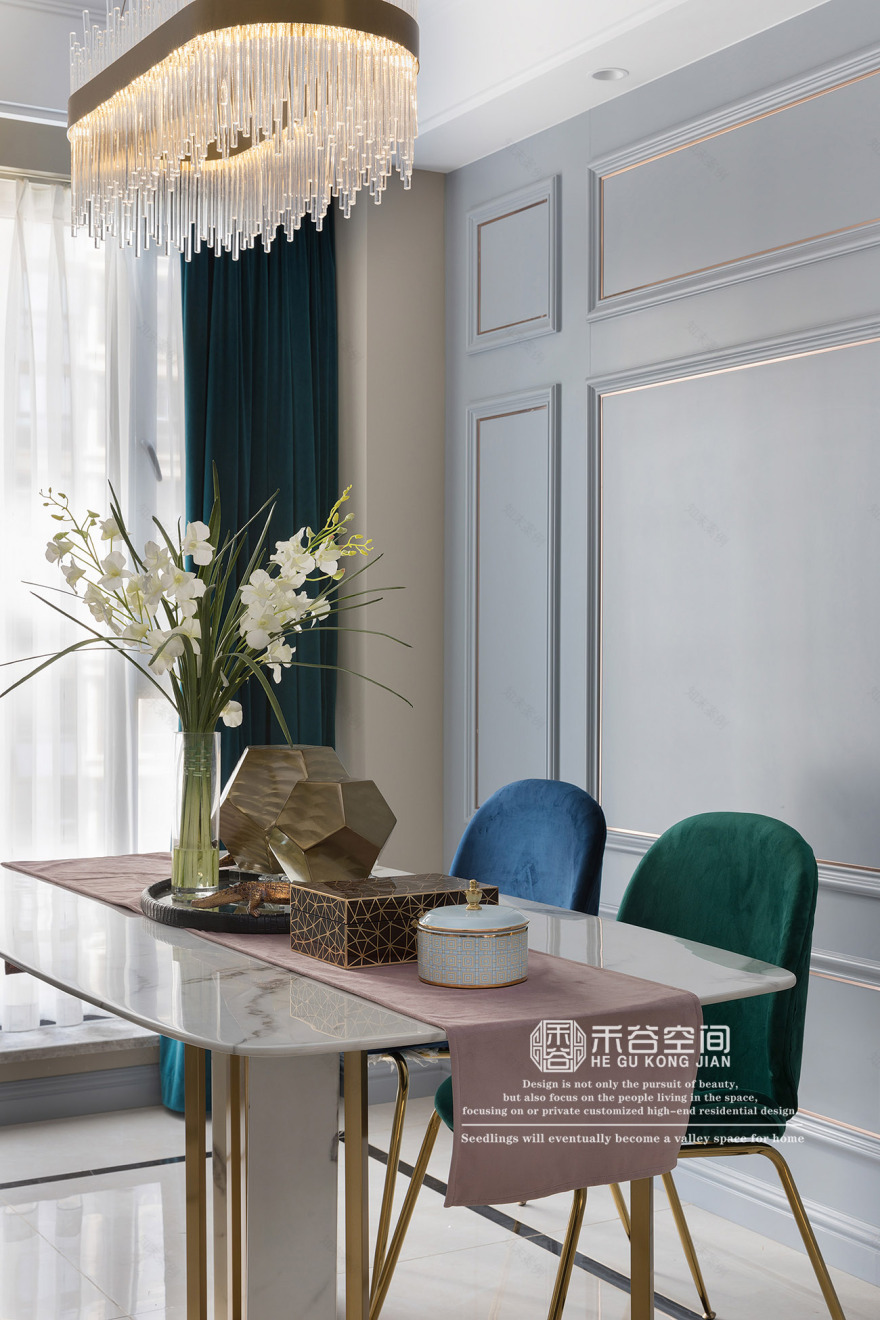 合肥世贸翡翠首府美式轻奢家居设计,打造舒适乌托邦世界-18