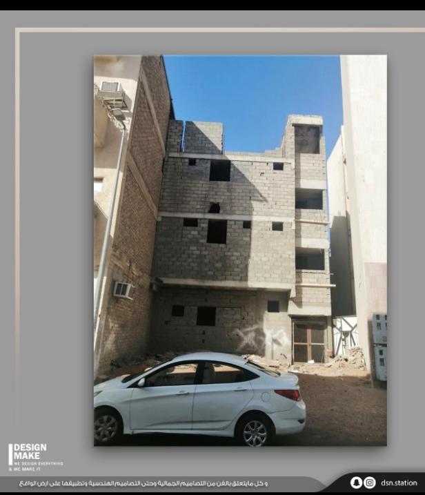 Renovation of a building facade, modern style-0