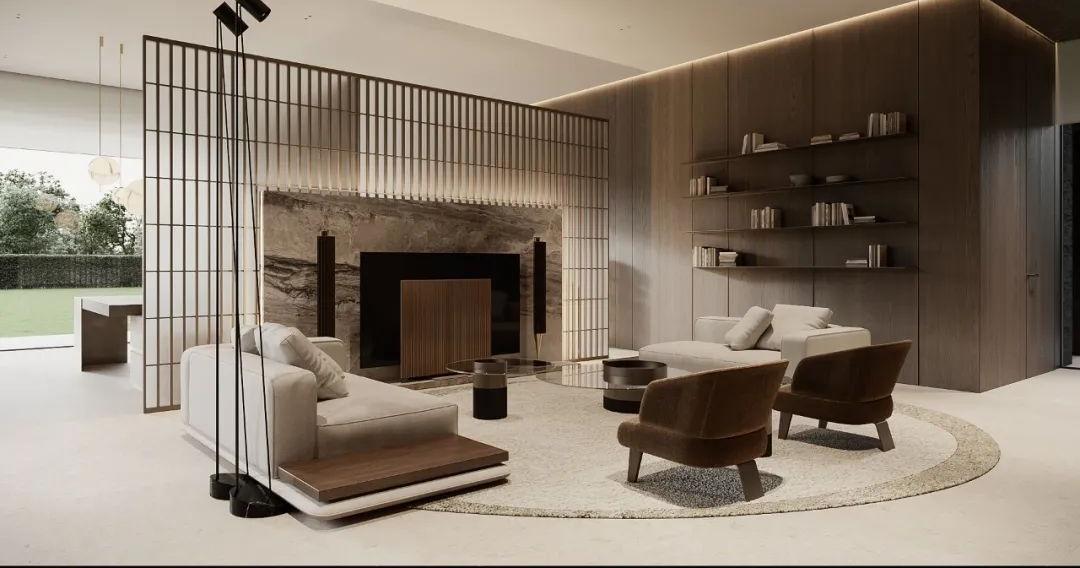 国际软装趋势--900㎡大别墅，豪宅专属永恒大地色-17