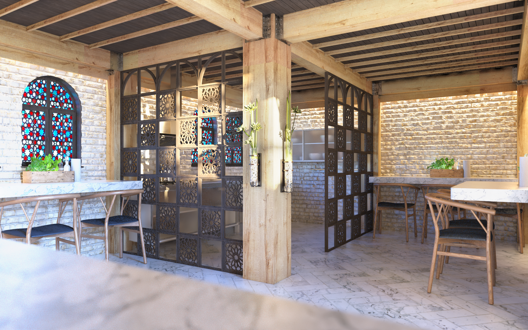 Interior Re-design -Traditional Restaurant-4