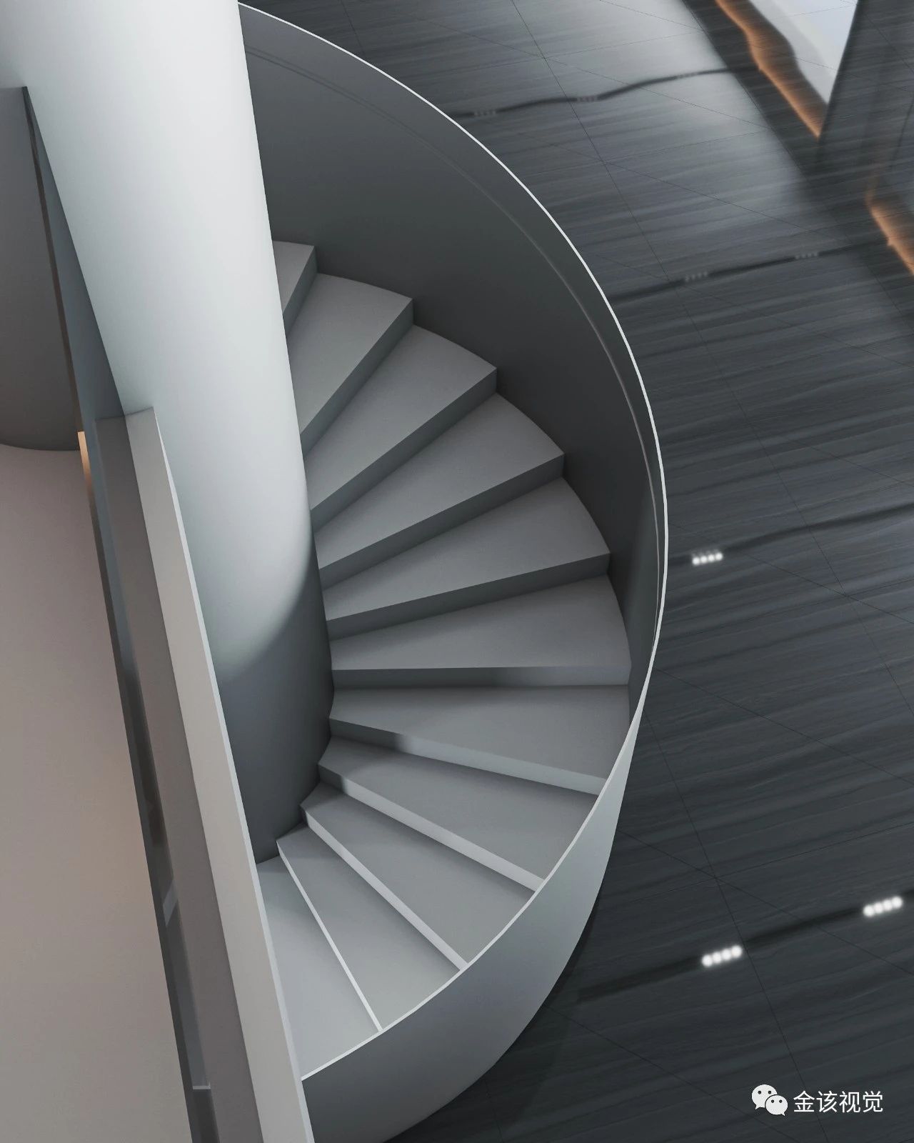 冷色系|工装效果图方案-6