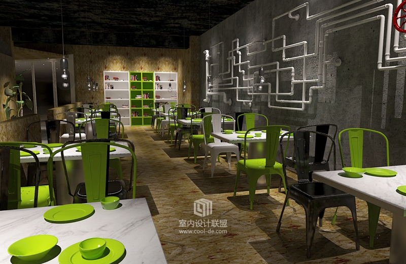 主题餐厅设计-福州小鱼小牛主题餐厅设计-6