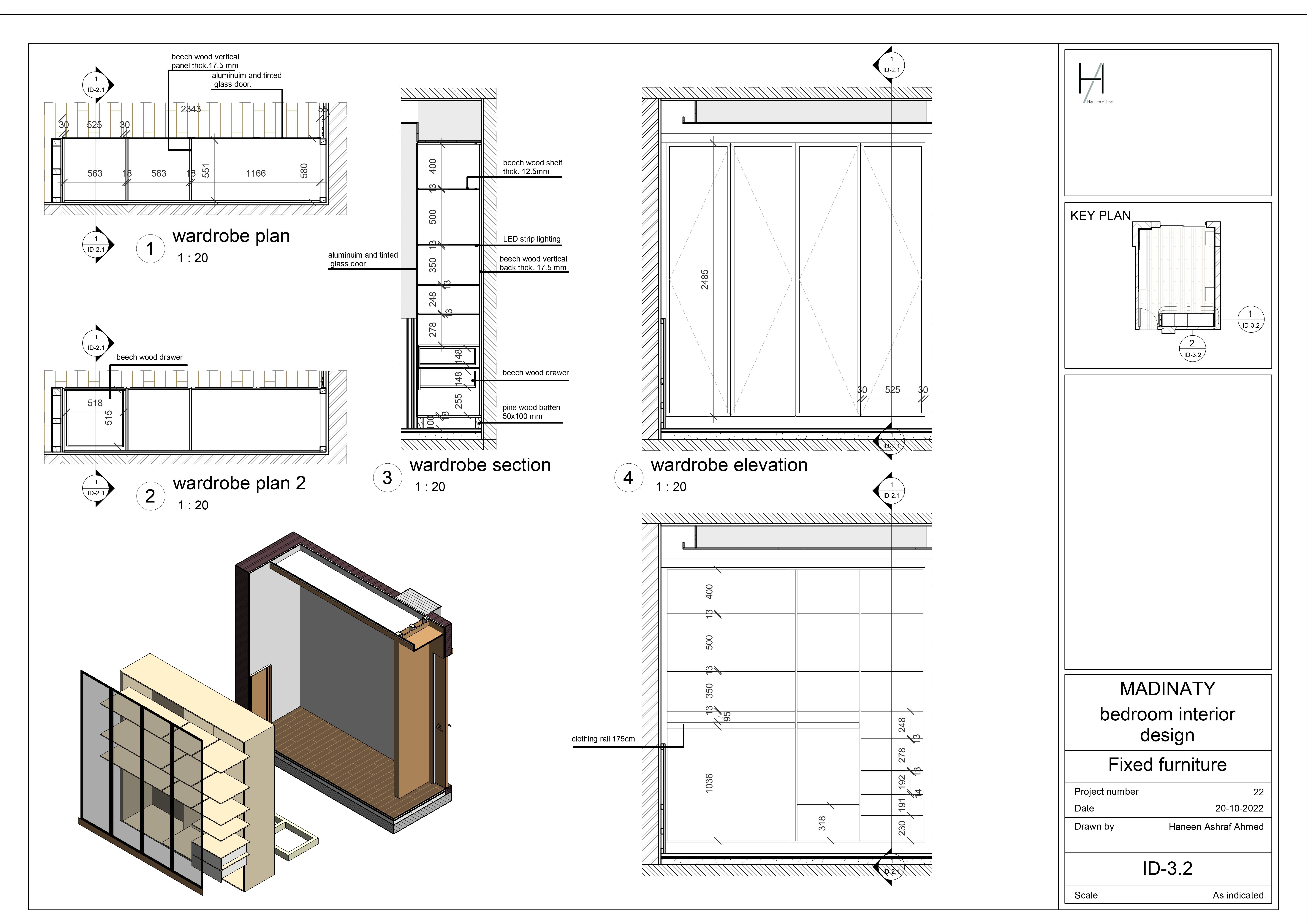 Interior shop drawings (bedroom)-15