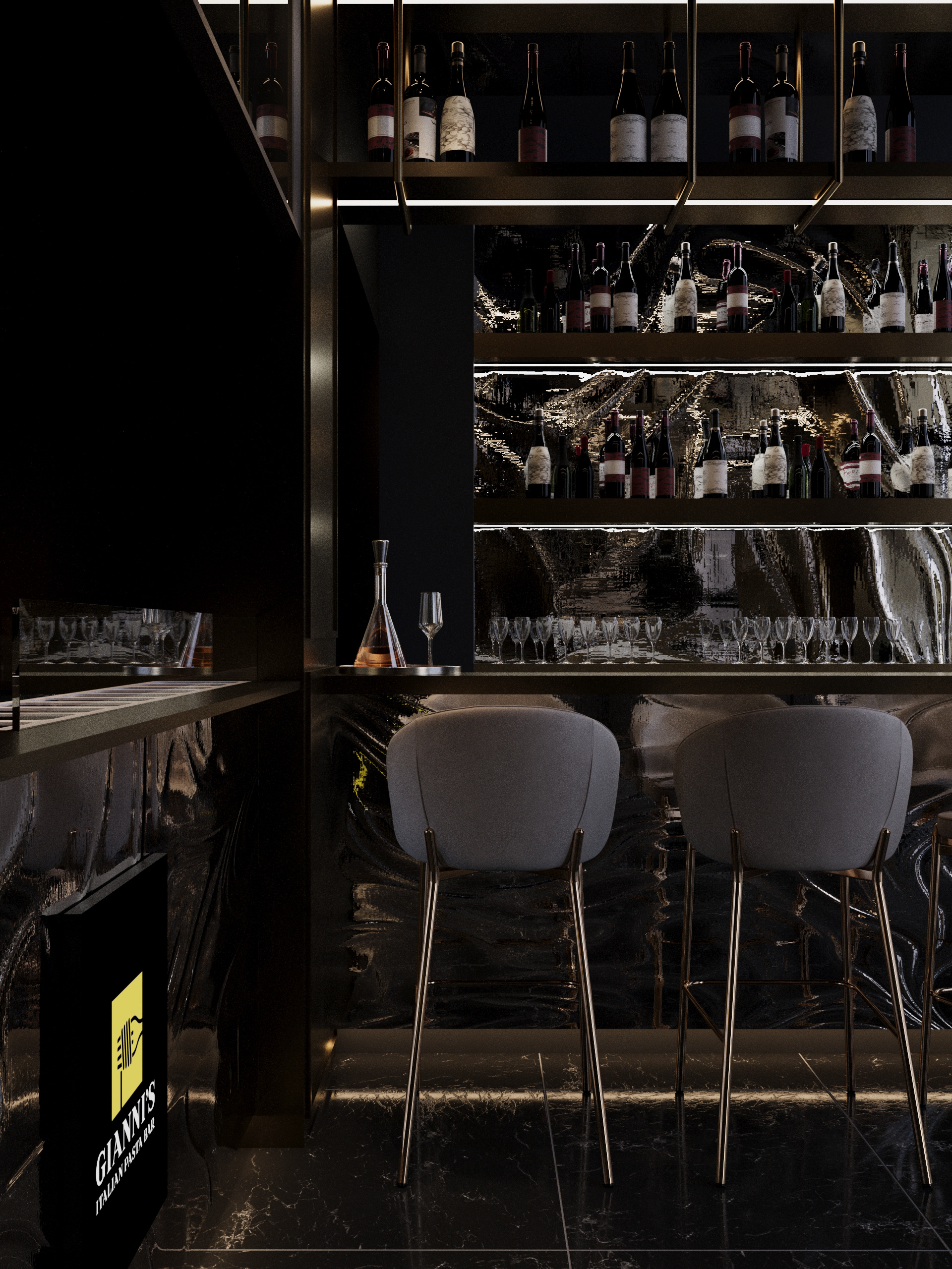 GIANNI'S RESTAURANT 3D设计与渲染-6