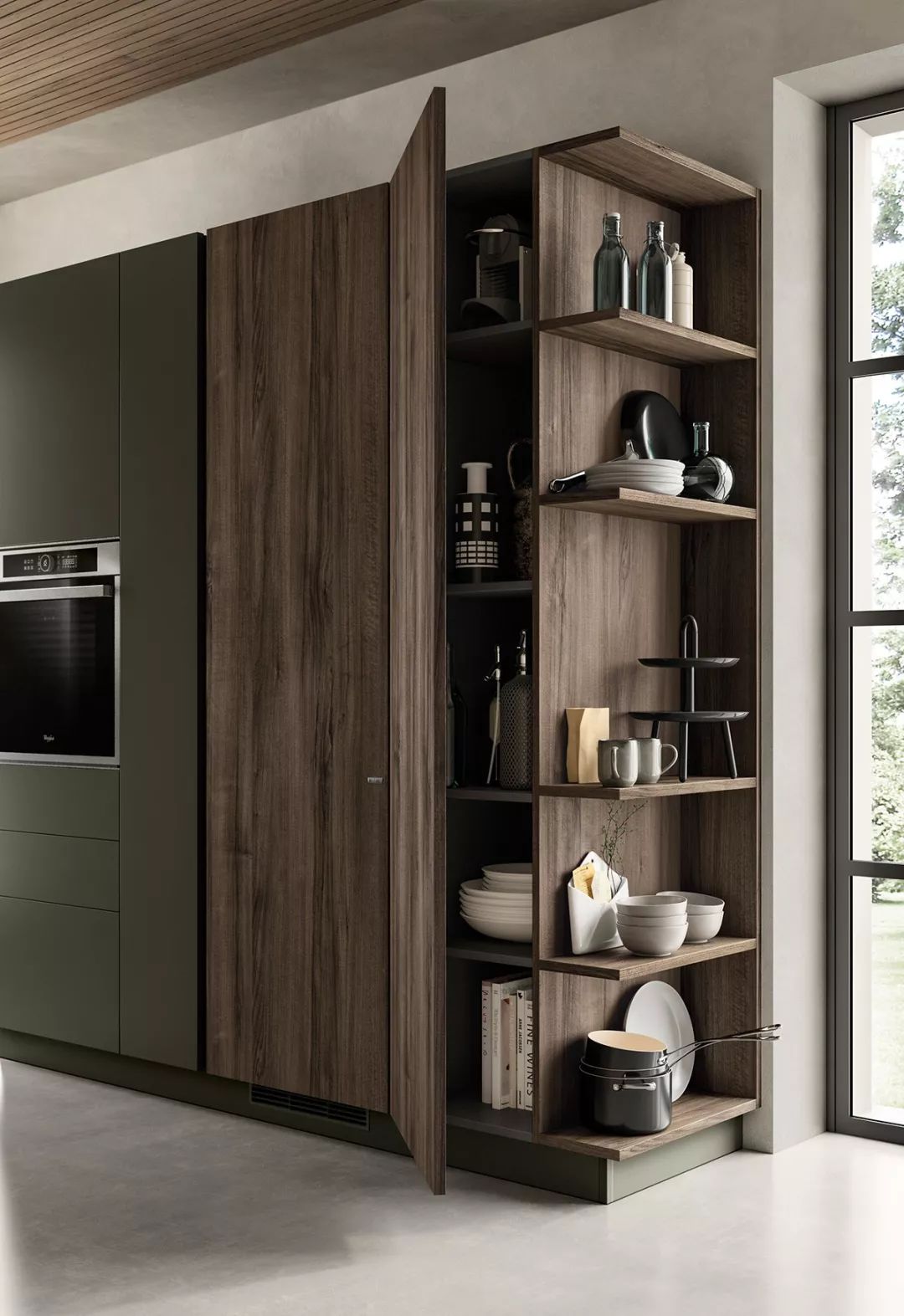 开放式厨房设计美学与实用兼具-53