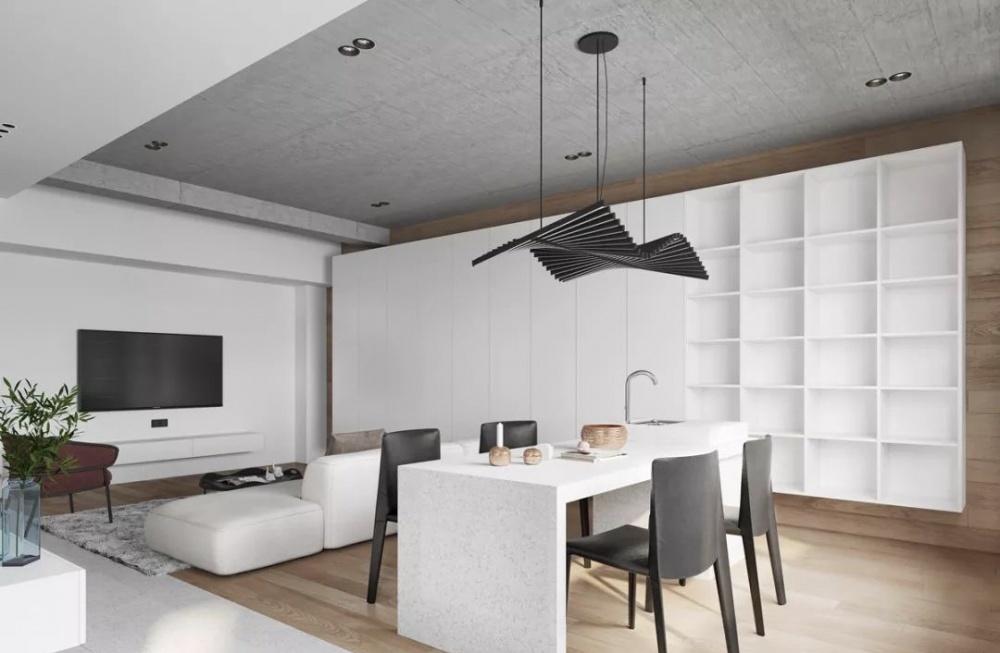 原木极简白，打造开放自由的空间-9