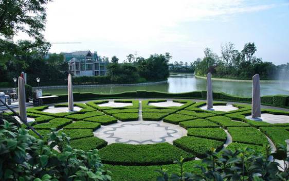 绿化设计中的地被放线手法与植物配置-55