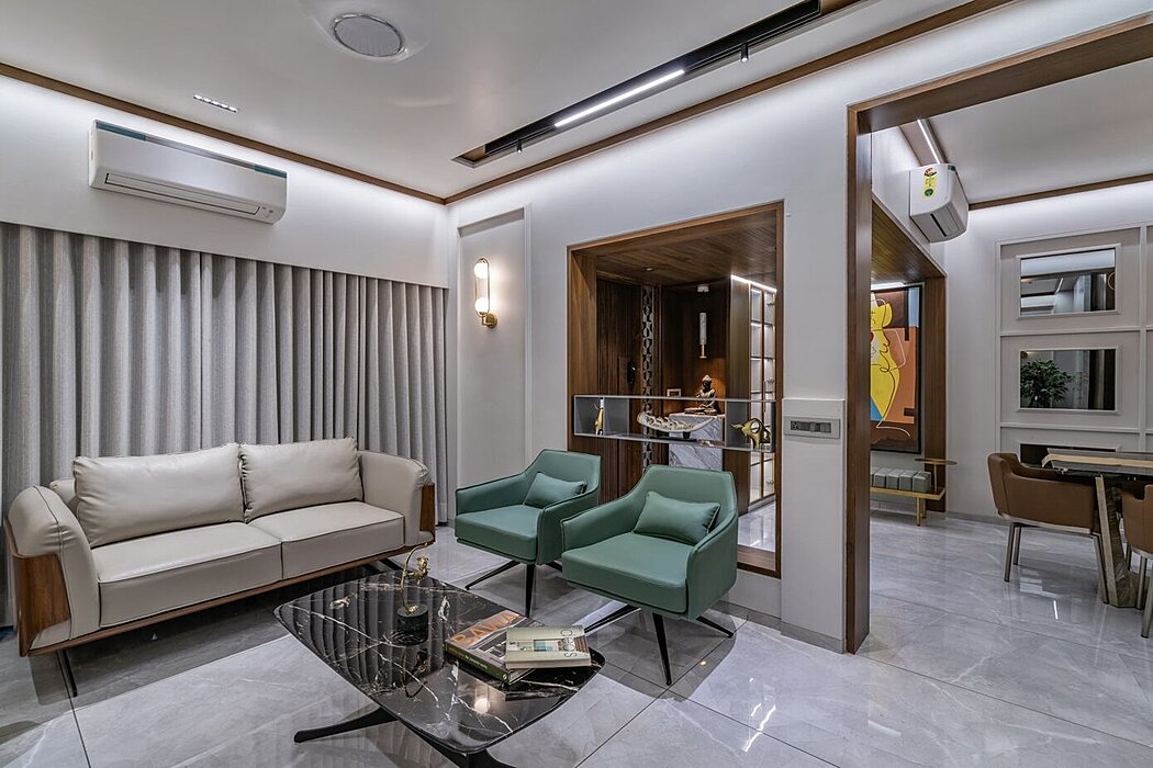 沙纳姆的一个宜人飞地丨印度丨Anand Patel Architects-3