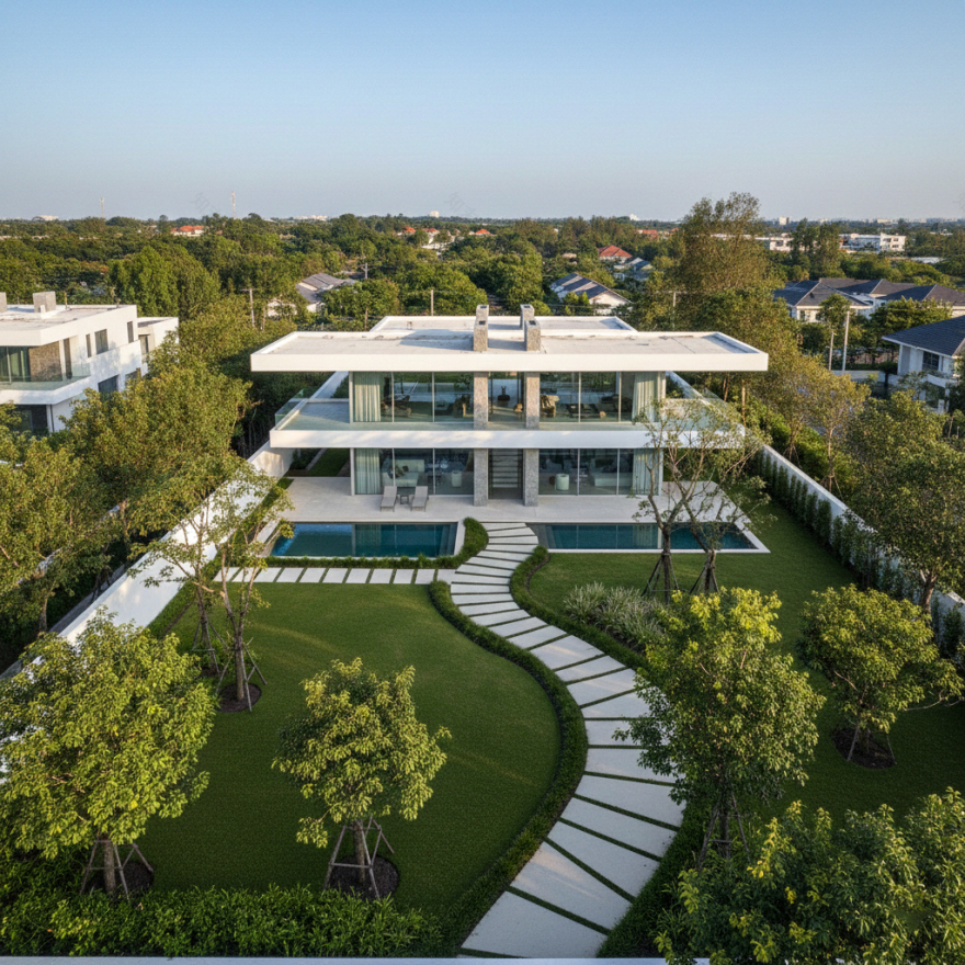 白色宁静别墅丨意大利-9