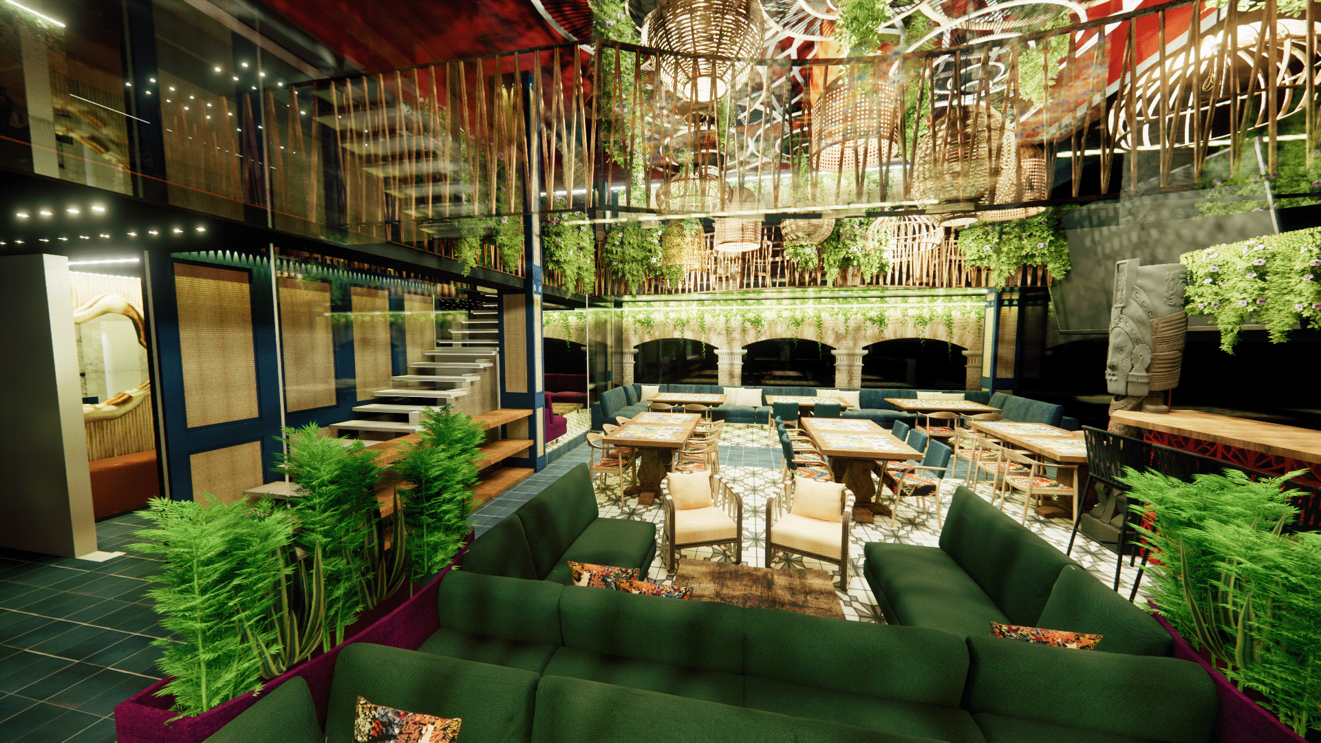 Santa Cabrona Mexican Restaurant Design-12