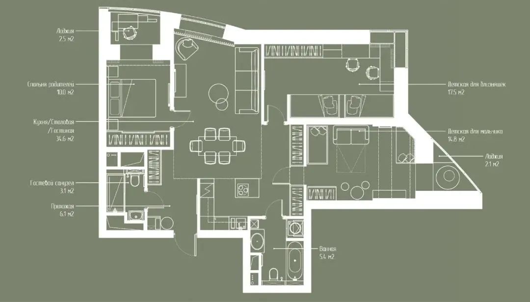 98㎡亲子宅 | 童趣游乐场与自然舒适空间的完美融合-45