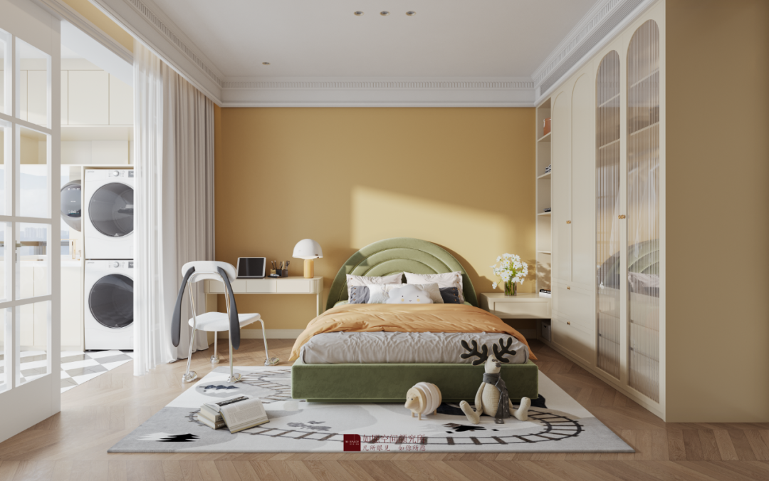 深圳如愿设计丨深业新岸线160㎡，清新奶油色的绿野仙踪 / Wizard of Oz-22