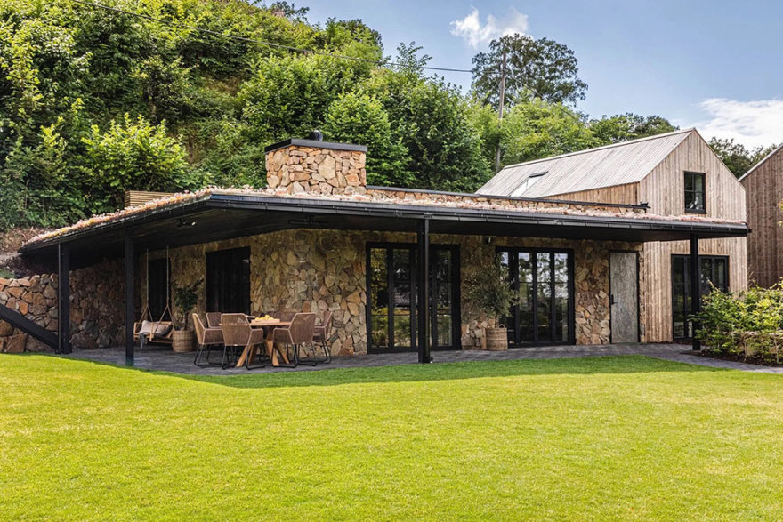 瑞典木质石质时尚自然住宅-37