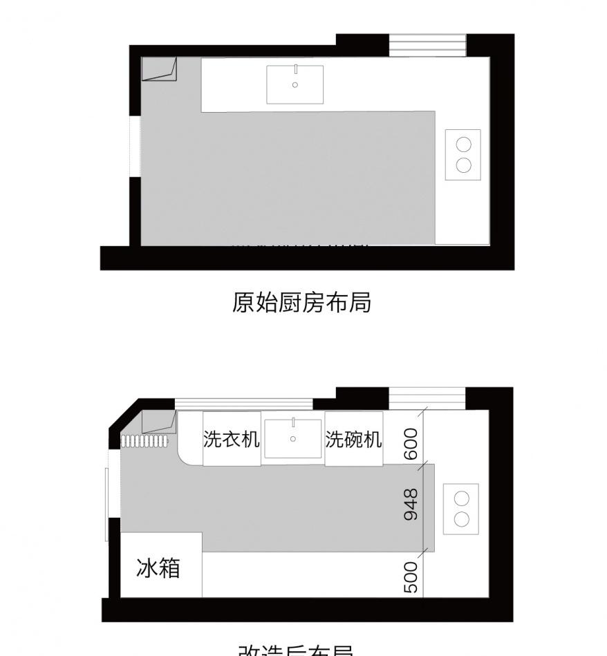 玖雅平层设计 | 异形客厅的完美破局-22