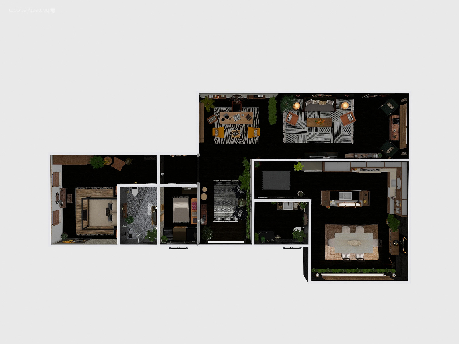 Apartement in African style-39