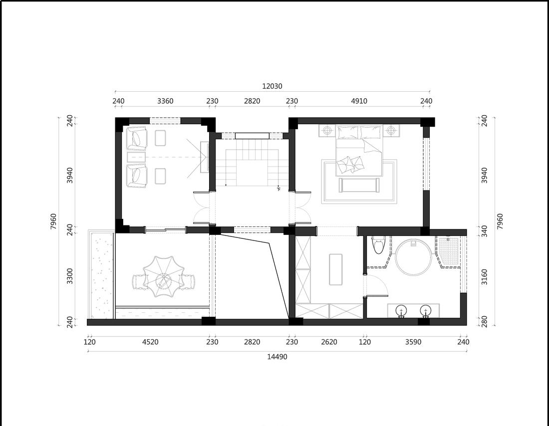 
东城江南-别墅--新中式 -19
