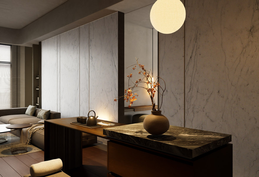 琢光石境・城市靜奢居,弧影棲所・城市輕奢私寓丨中国台湾丨藍雅設計事務所-36