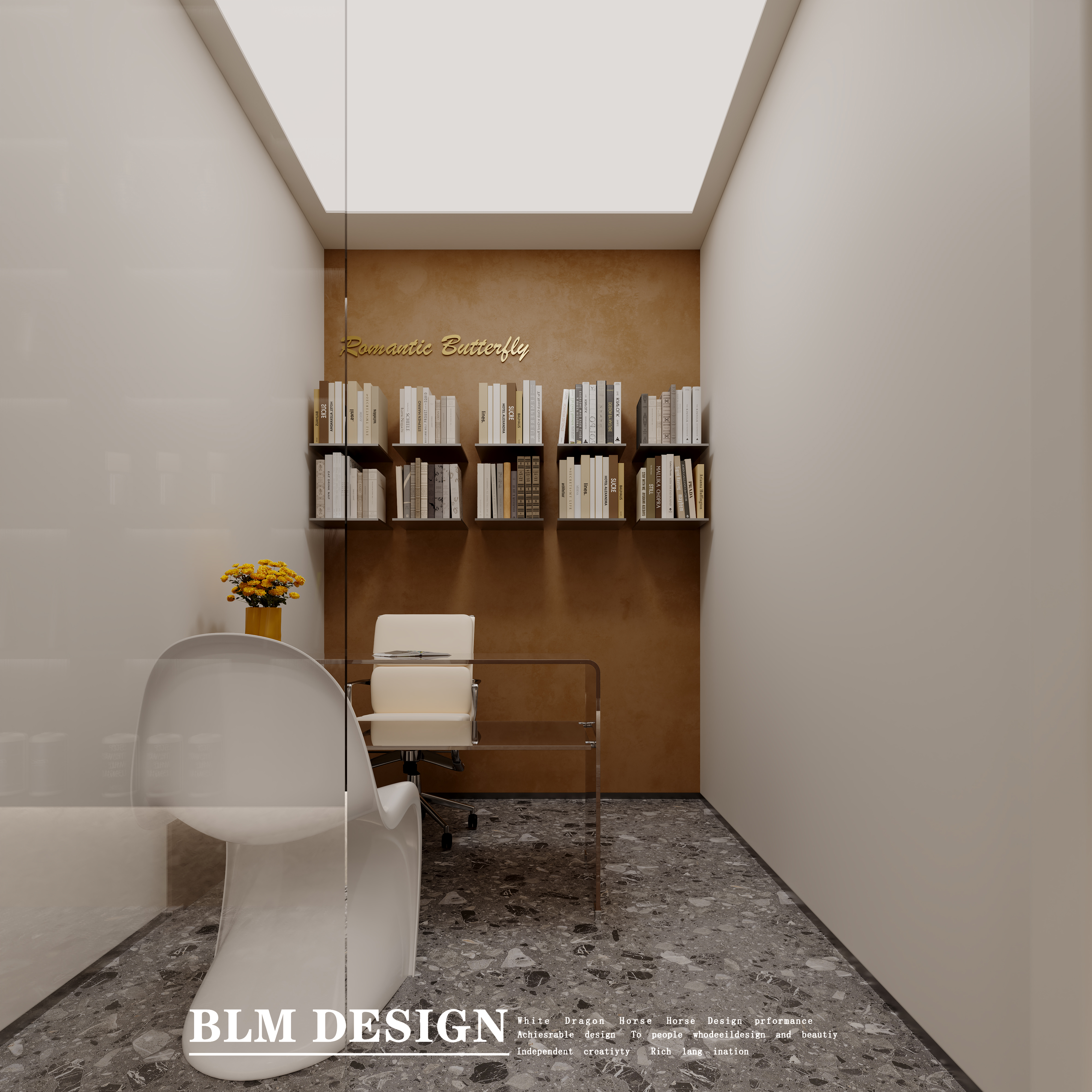 理发店白龙马效果图设计与制作-3