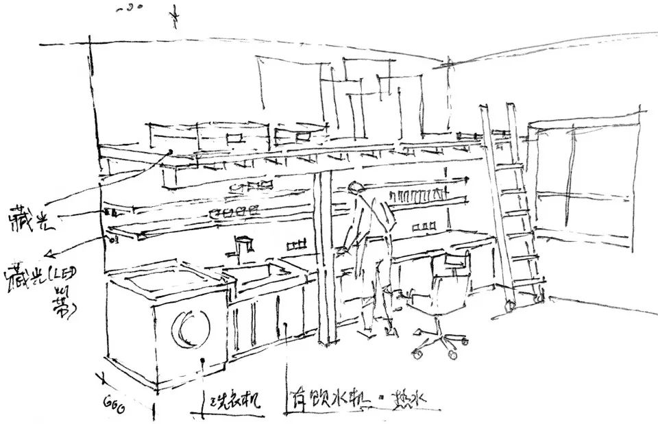 西安 198㎡自然原木居所，打造虚空之家-29