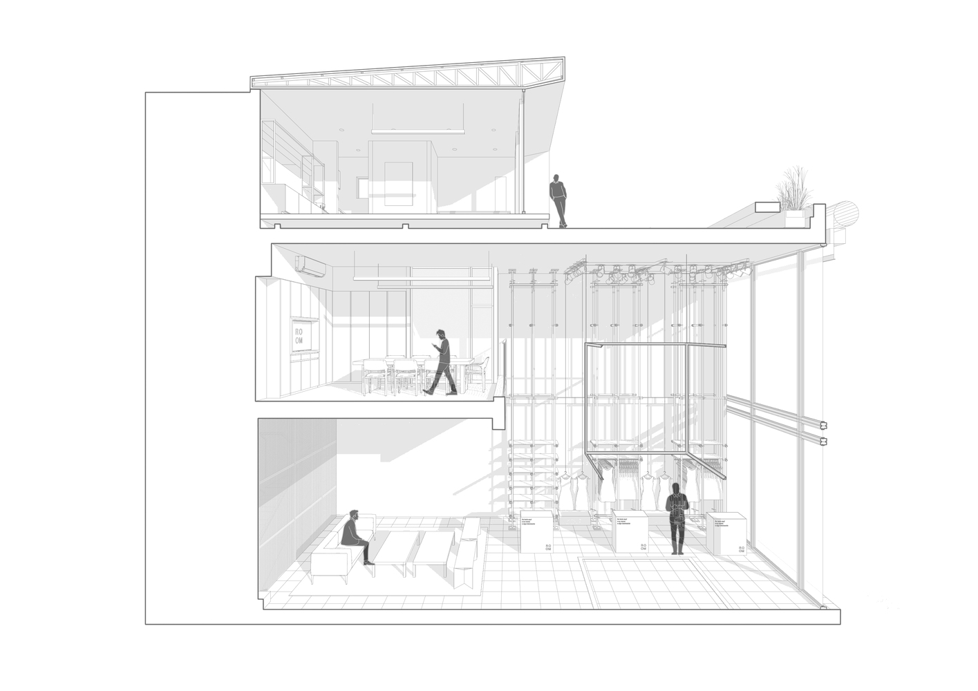 阿根廷布宜诺斯艾利斯 Room Store 时尚灵活空间设计丨Pirca Arquitectura-15