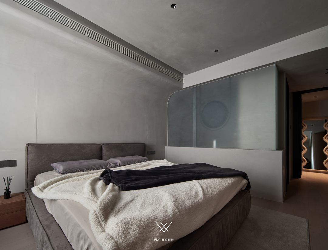浙江杭州「万家星城」三室两厅现代侘寂空间设计丨中国杭州丨菲拉设计-103