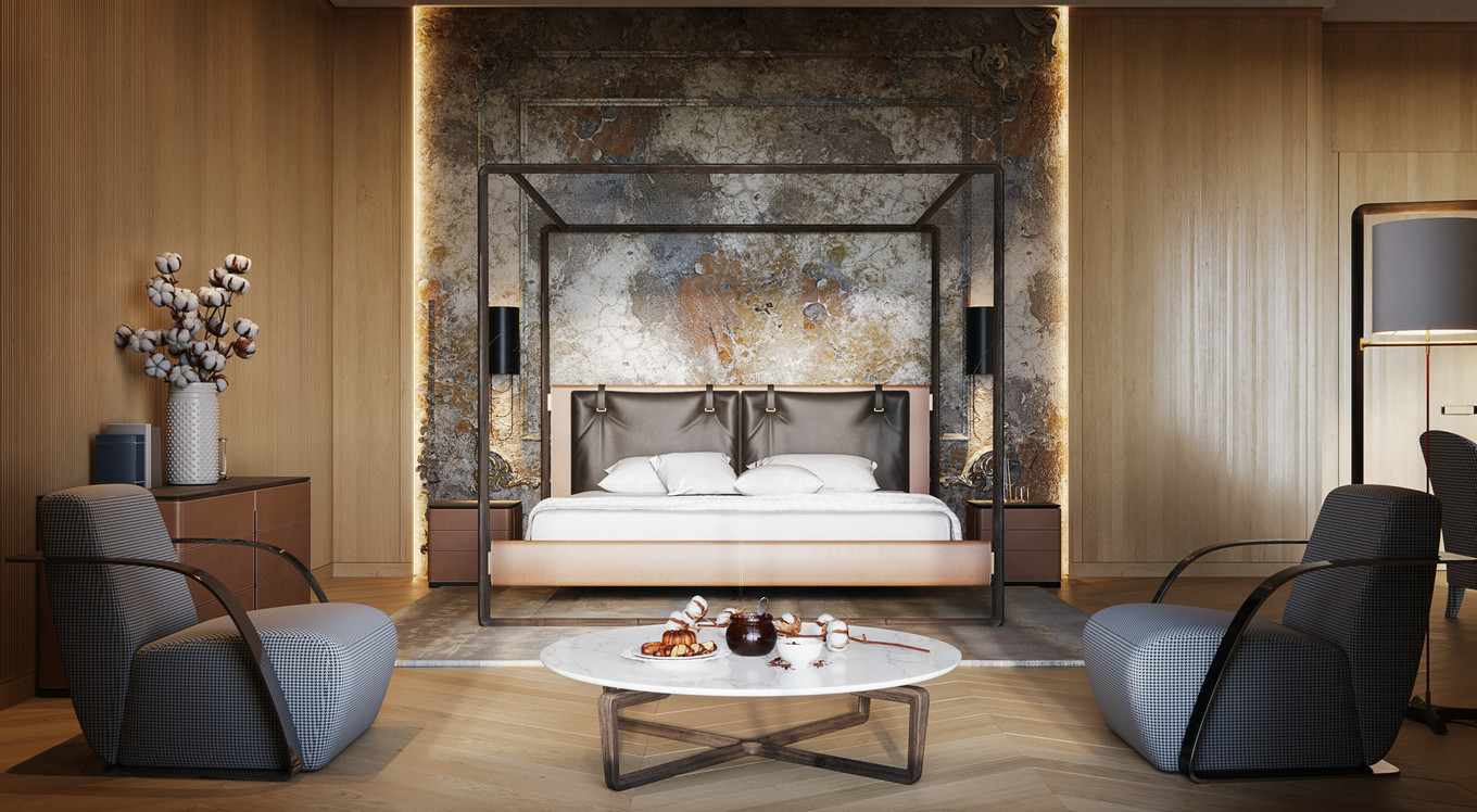 现代简约线条感别墅设计-11