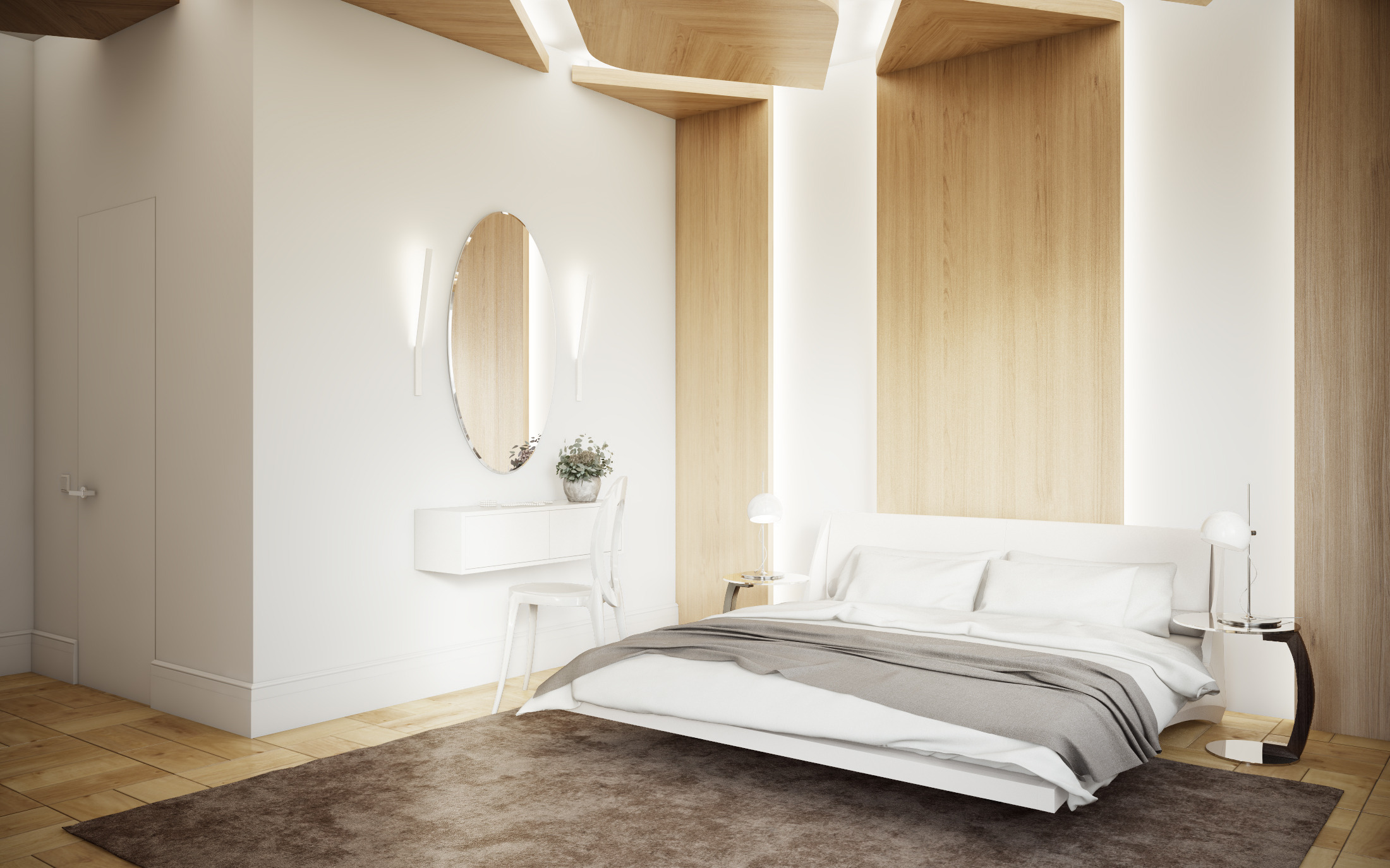 莫斯科郊区别墅时尚室内设计-72