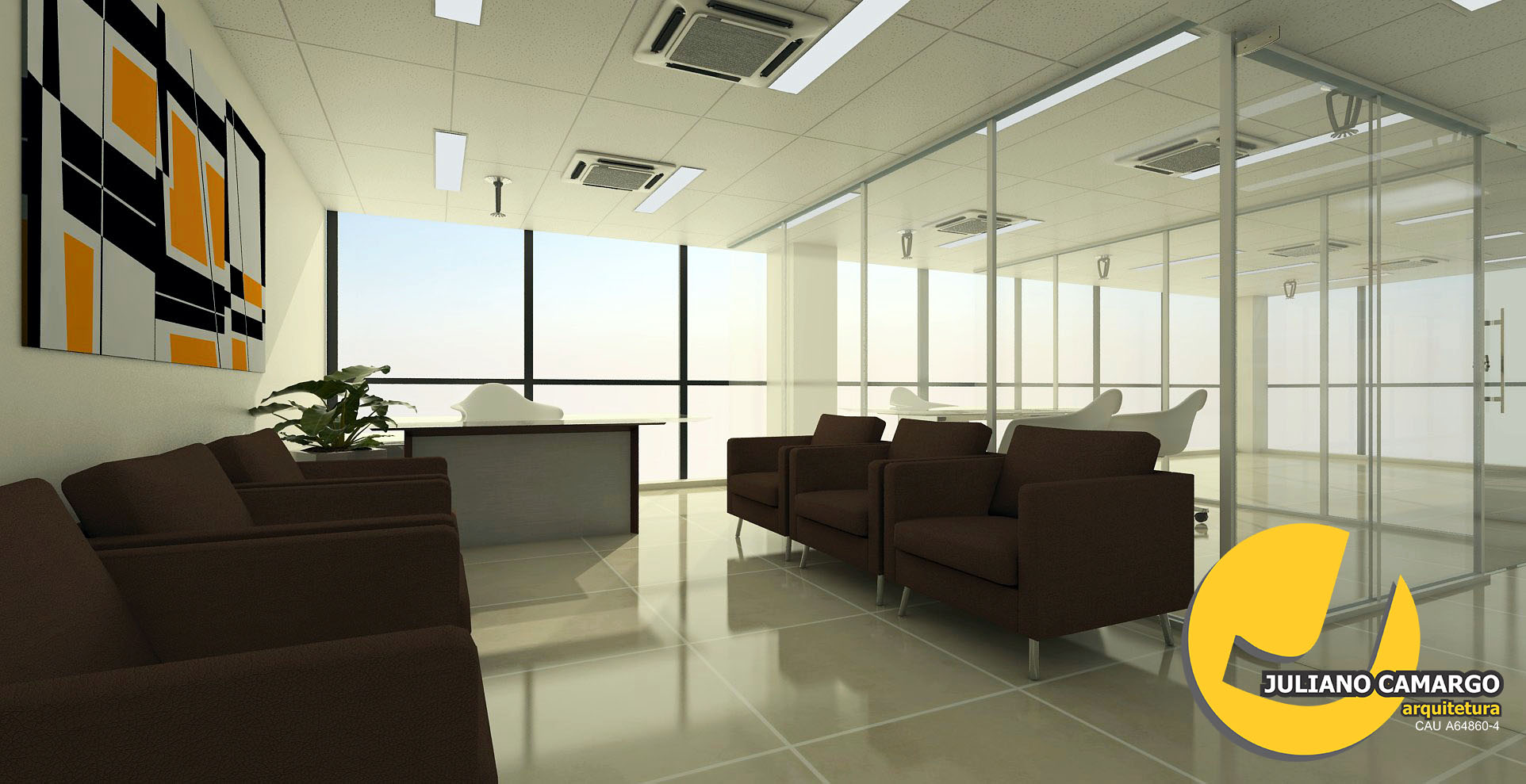 Juliano Camargo 办公室设计，现代简约风格引领潮流-0