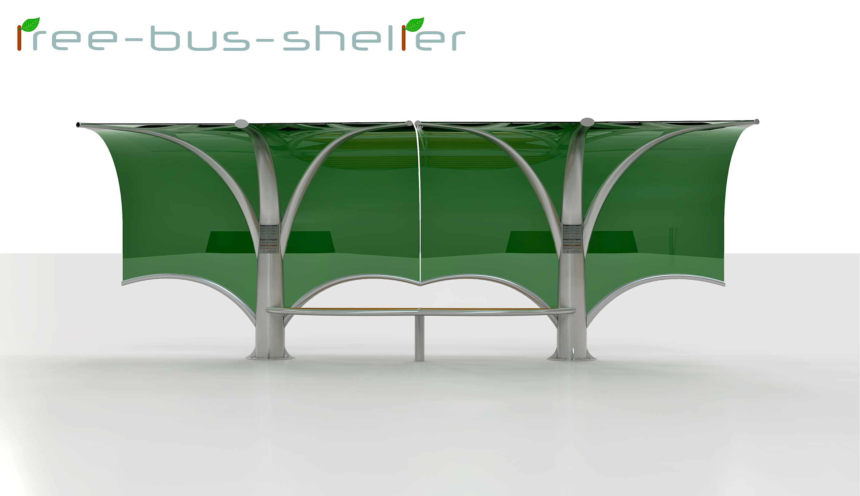 绿意盎然的城市公交站-7