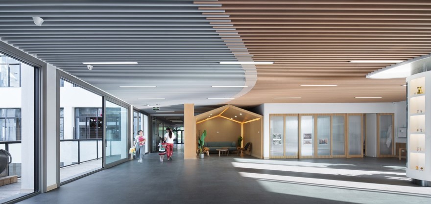 湖北十堰 A+自然幼儿园——自然、简约、童趣的空间设计-3