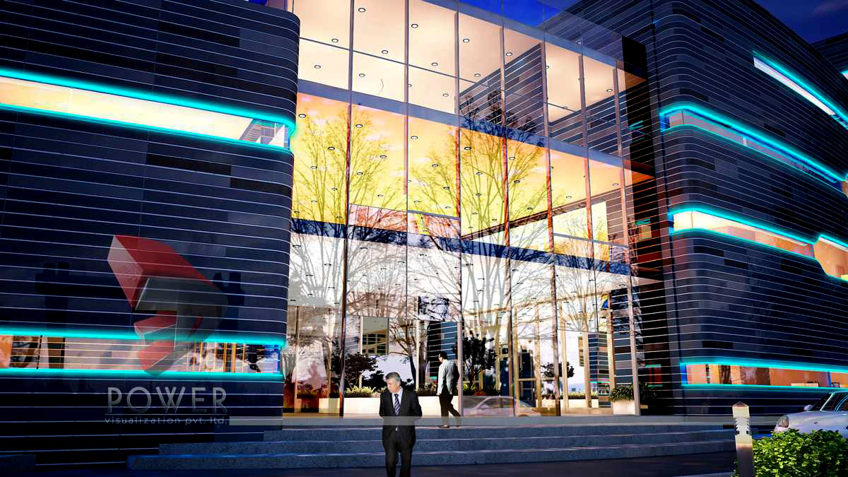3D Power 打造未来企业总部外观设计-6