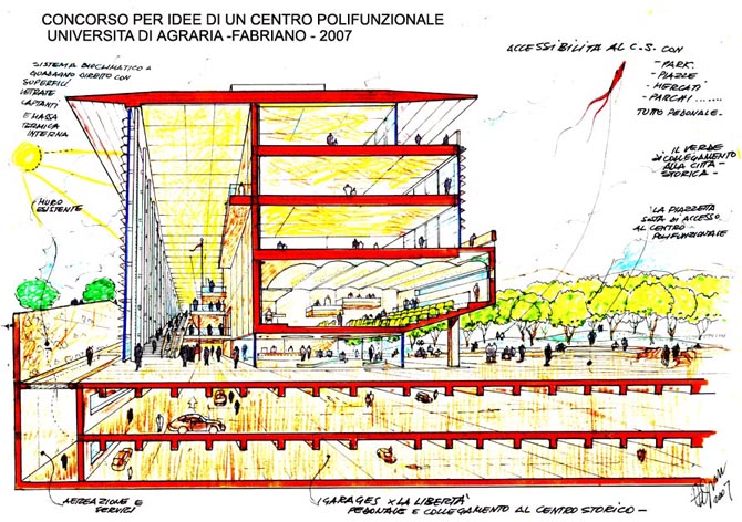 2007 年意大利 Fabriano 城市空间改造竞赛方案-0