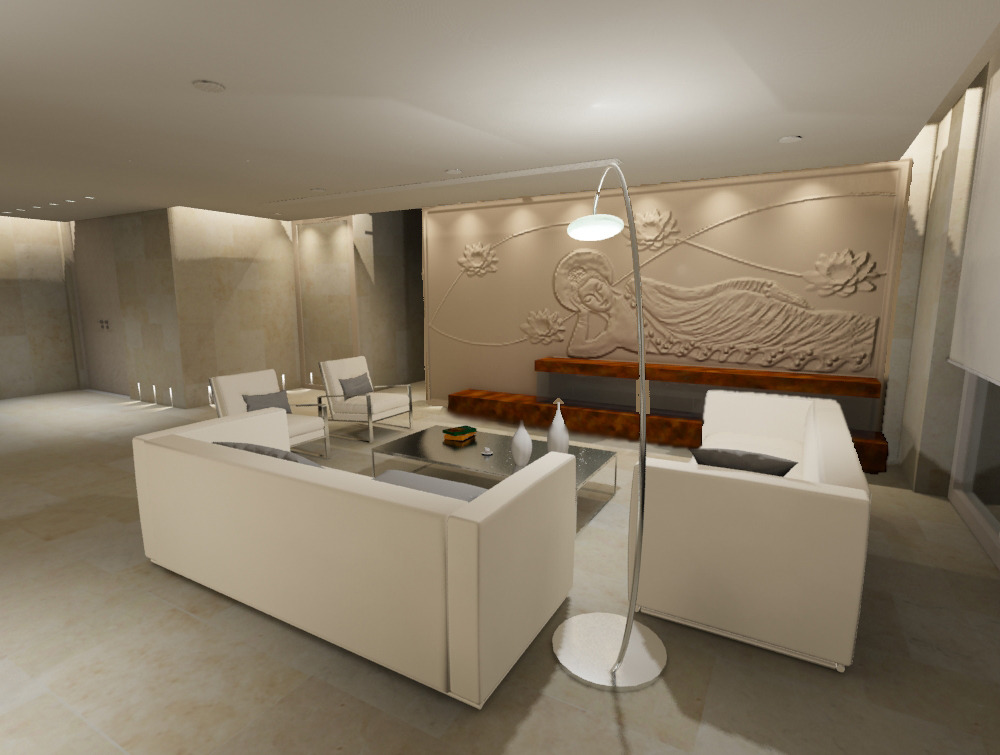 迪拜豪华顶层公寓室内设计-15