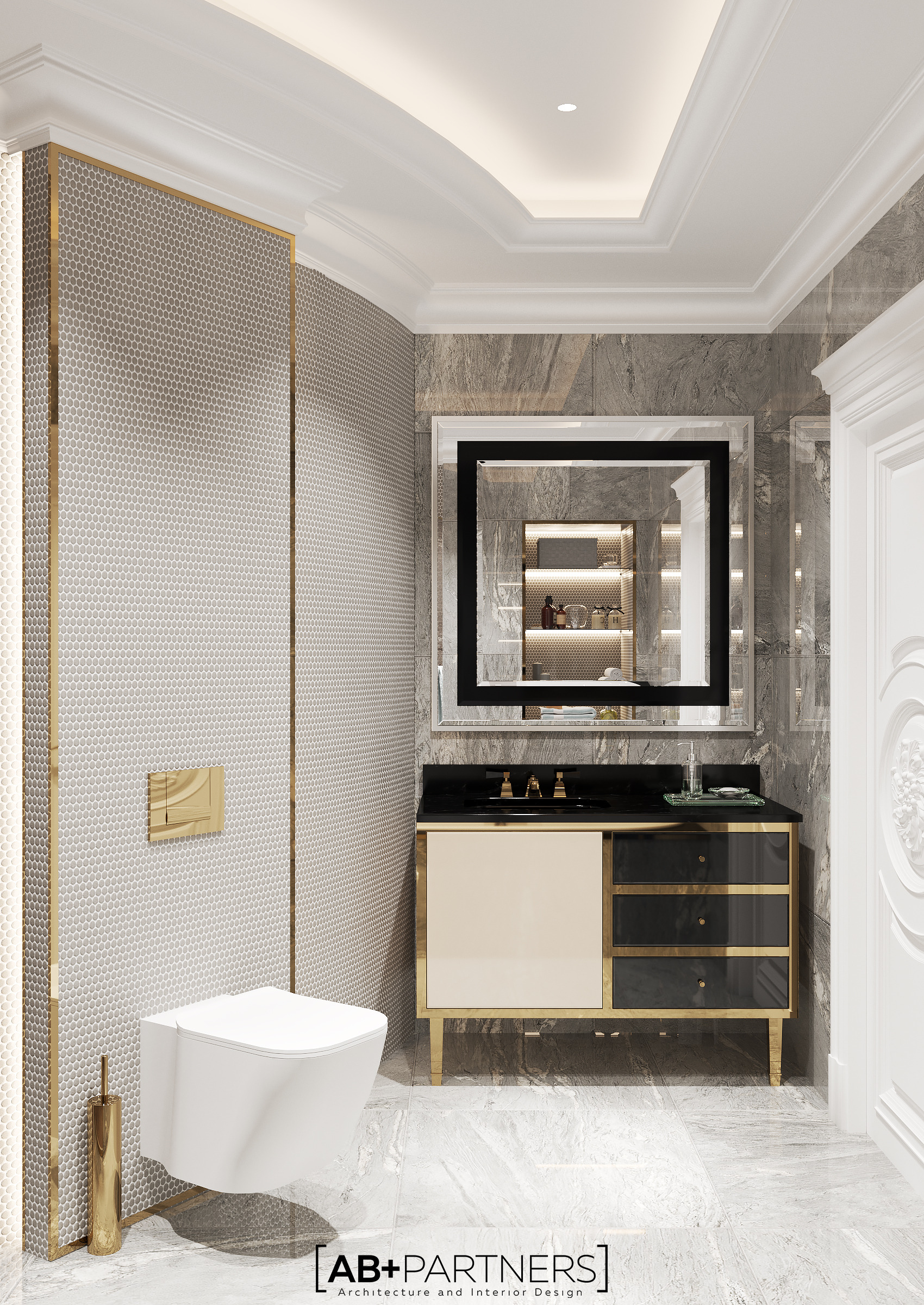 伦敦豪华别墅现代奢华室内设计-69