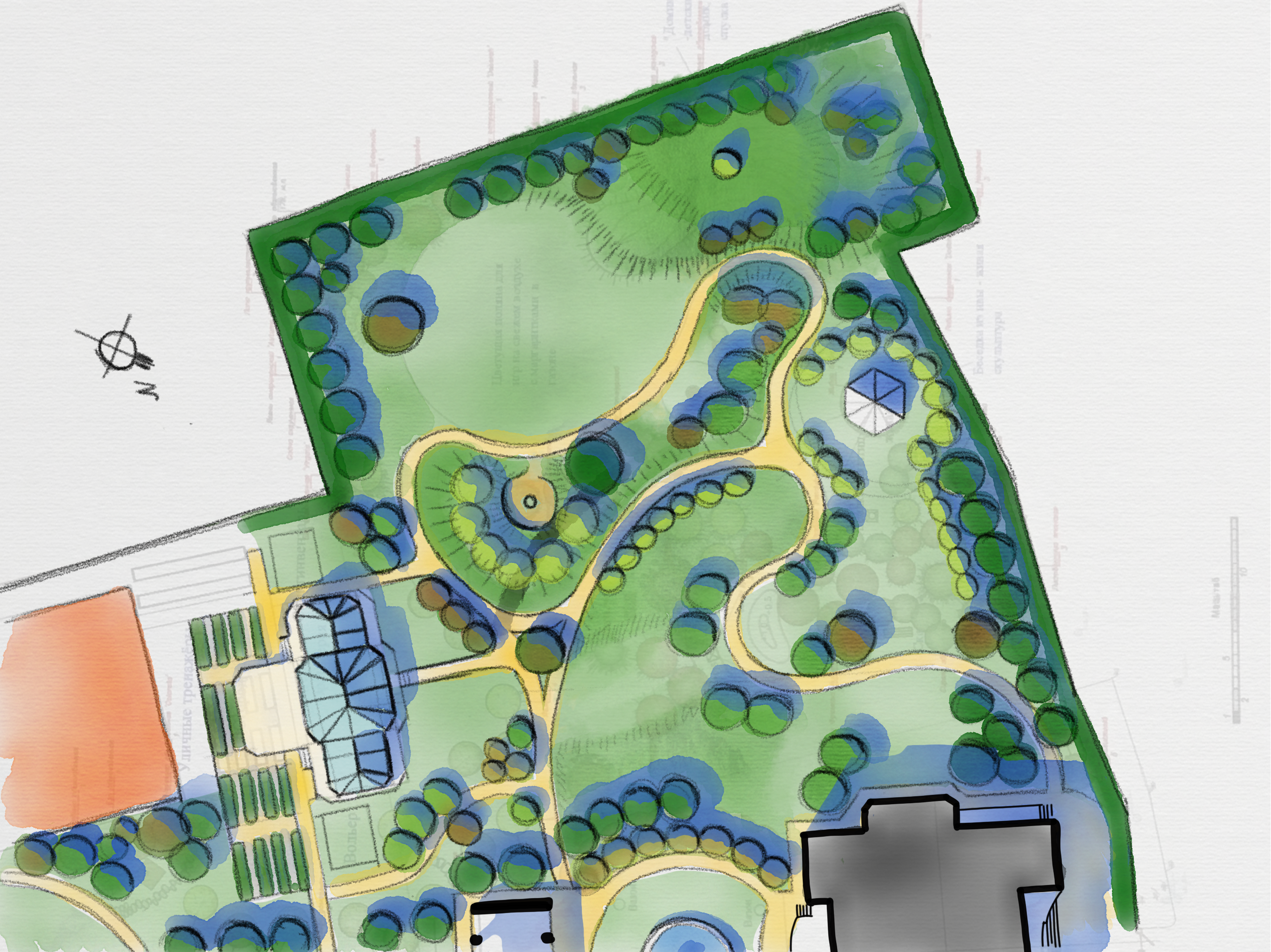 私人豪华花园设计概念-13