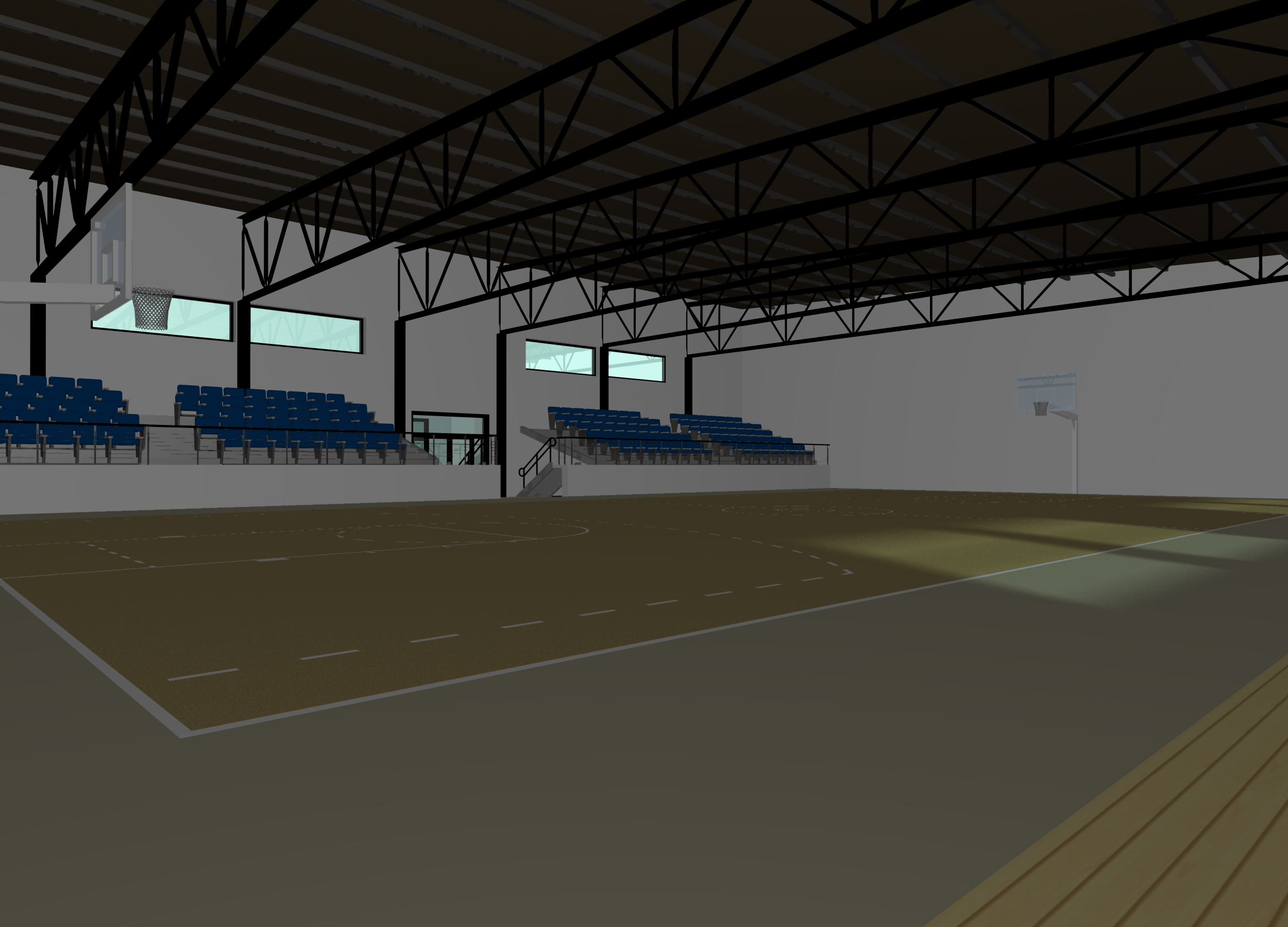 2015 年完工的混合结构体育中心设计-7