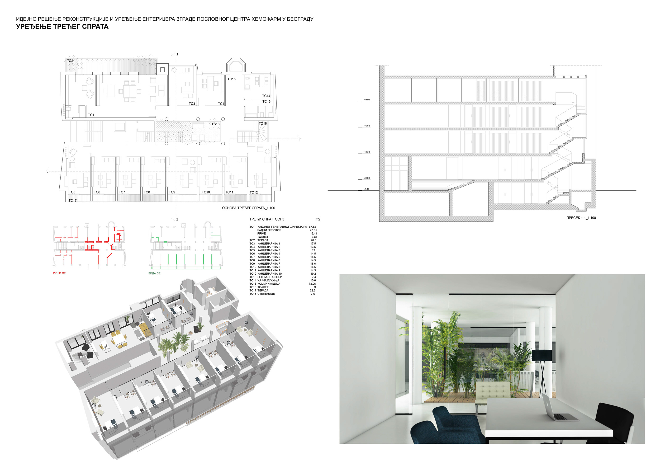 Reconstruction/ Interior Design competition | Hemofarm-3