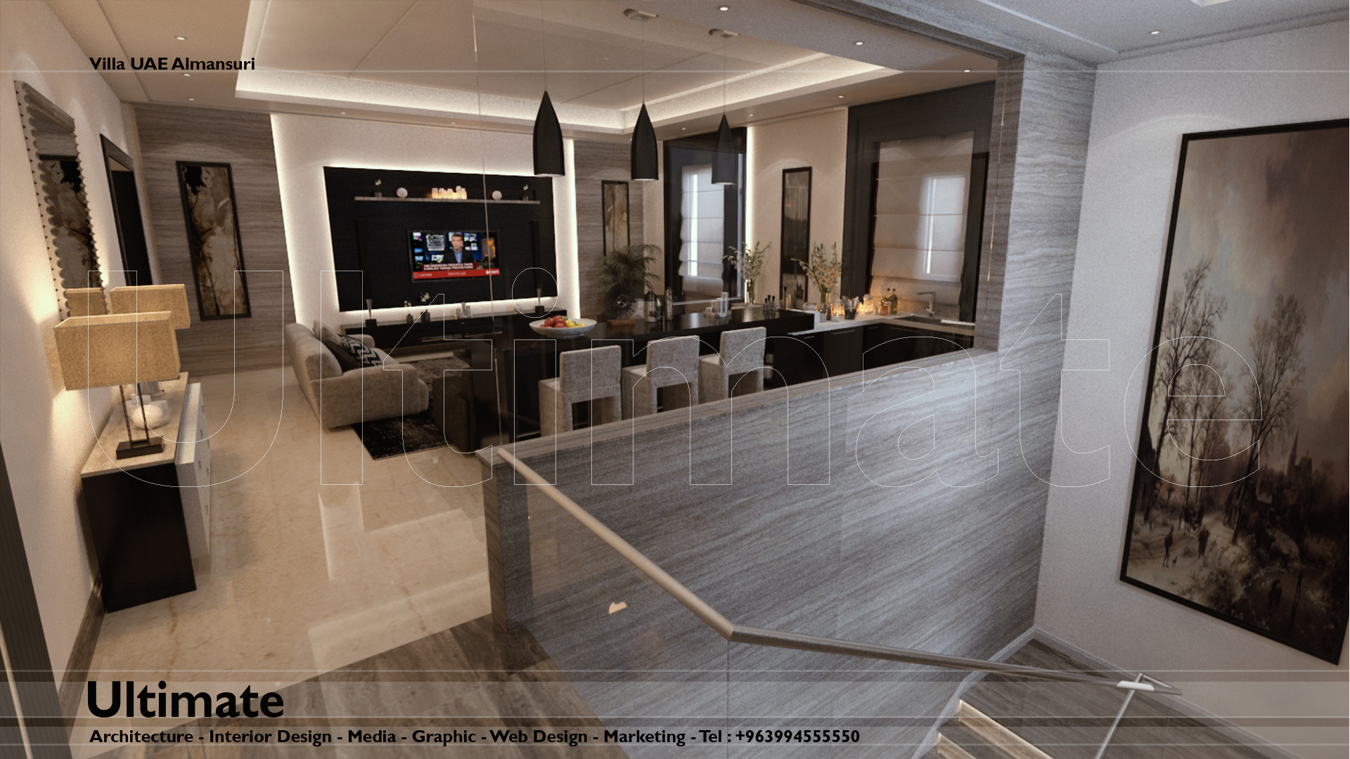 阿联酋 Almansuri 别墅室内设计案例分析-8